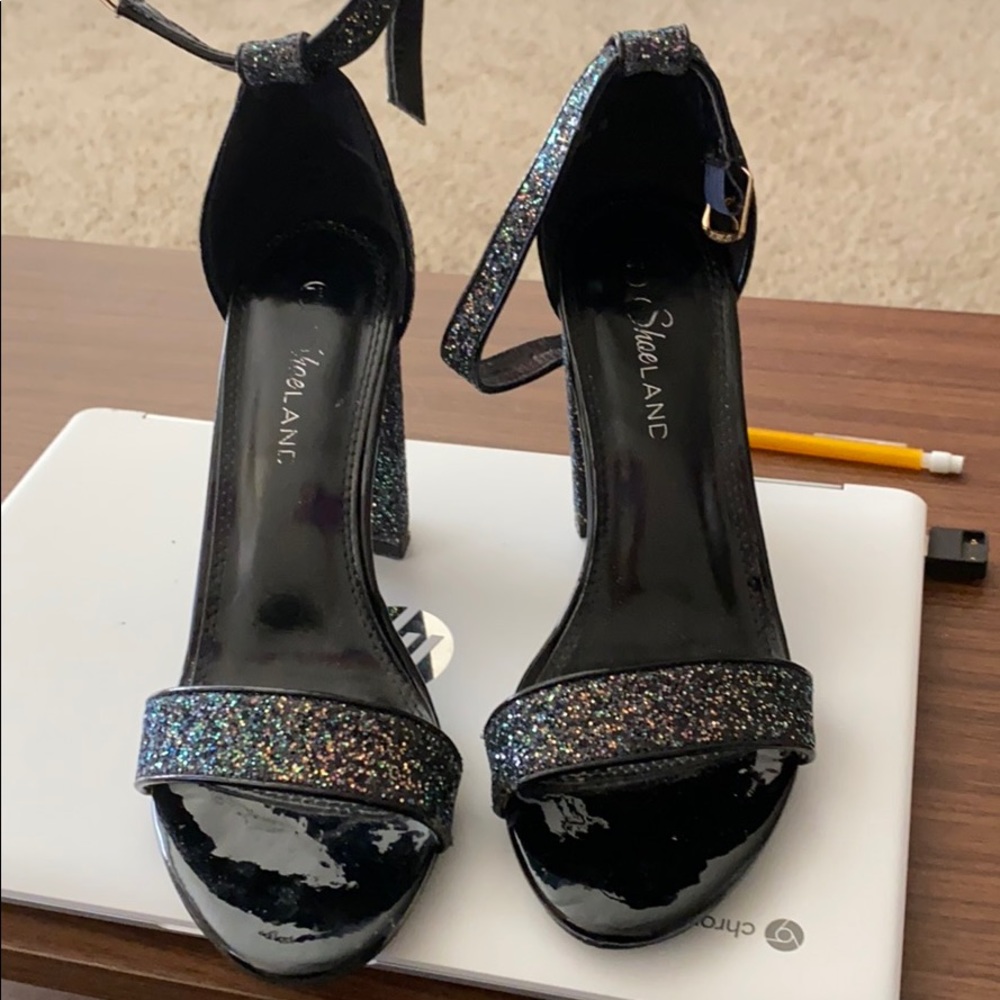 Multi chrome Glitter heels